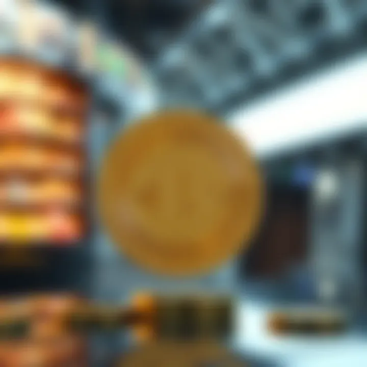 Conceptual representation of ABBC coin in digital commerce