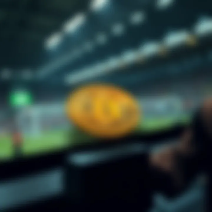 Illustration depicting advantages of cryptocurrency in sports betting