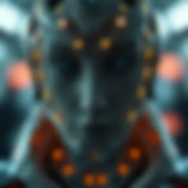 Visual representation of ethical considerations in AGI development