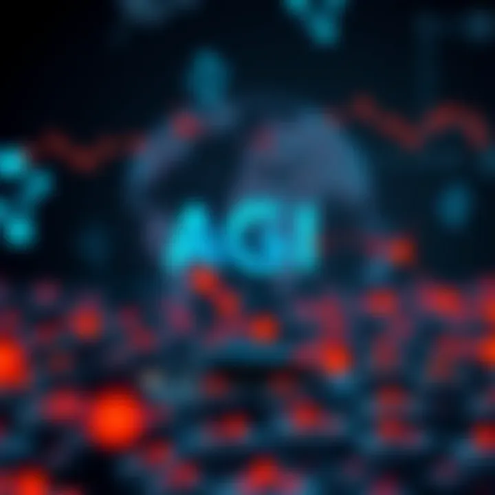 Graphic showing global collaboration for AGI advancements