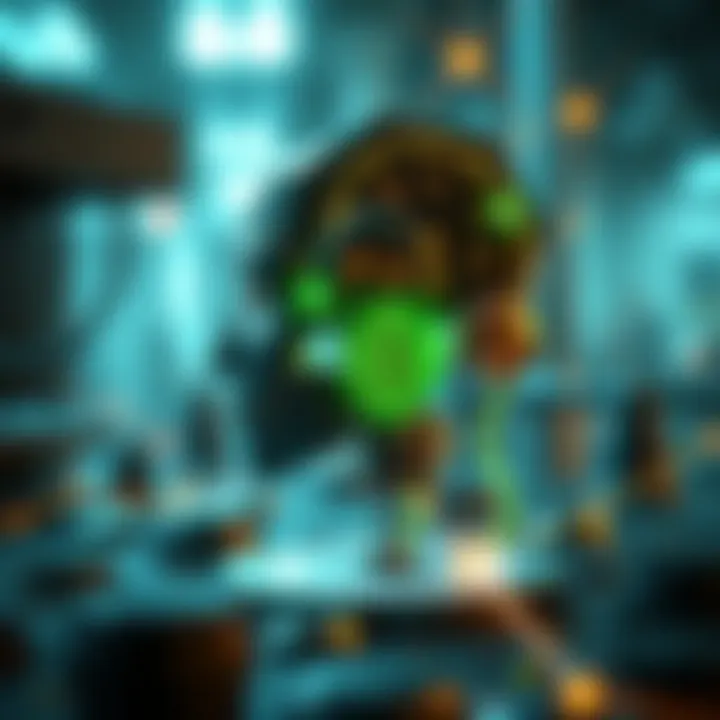 Visual representation of AI technology integration in crypto ecosystems