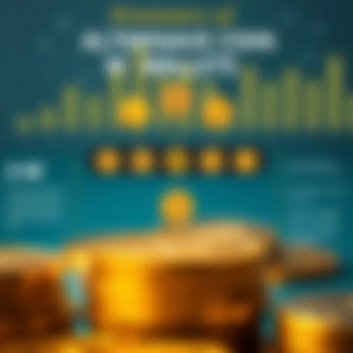 An infographic illustrating the structure of alternative coin wallets