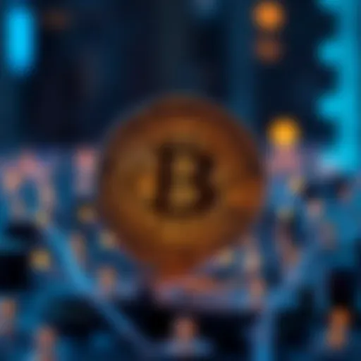 A conceptual representation of blockchain technology in art