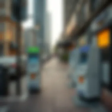 Bitcoin ATM in an urban setting