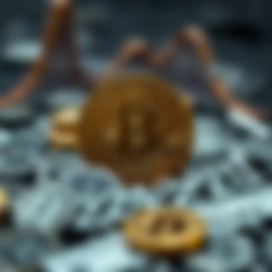 Conceptual representation of Bitcoin halving event