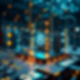 Visual representation of blockchain technology architecture