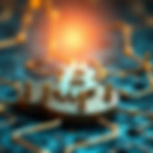 Visual representation of blockchain structure