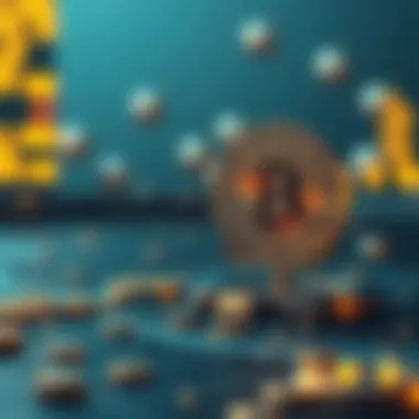 Blockchain technology illustration