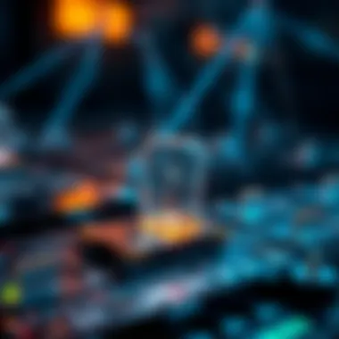 Illustration showcasing the concept of blockchain transparency