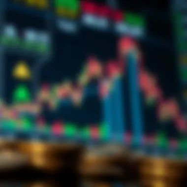 Visual representation of tools for predicting cryptocurrency prices using CME gaps