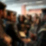 Diverse cryptocurrency community members engaging in discussion