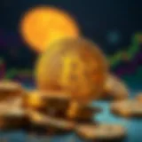 Conceptual representation of coin dominance in cryptocurrency market