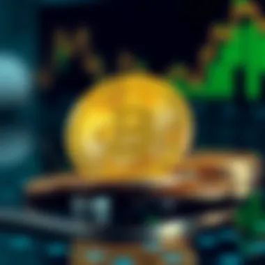 Conceptual representation of credit coins in digital finance