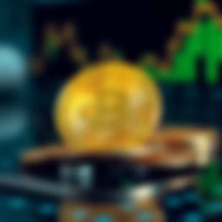 Conceptual representation of credit coins in digital finance