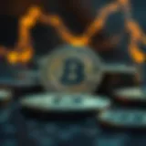 Conceptual representation of cryptocurrency