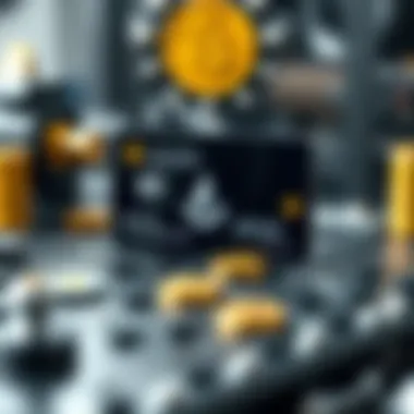 Visual flowchart of how cryptocurrency credit cards operate