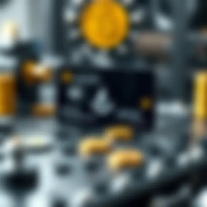 Visual flowchart of how cryptocurrency credit cards operate