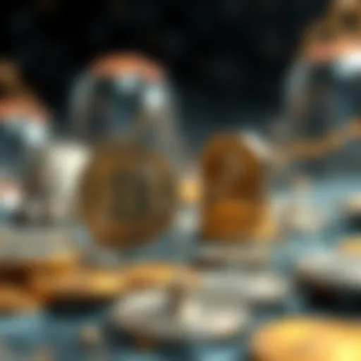 A futuristic representation of cryptocurrency evolution