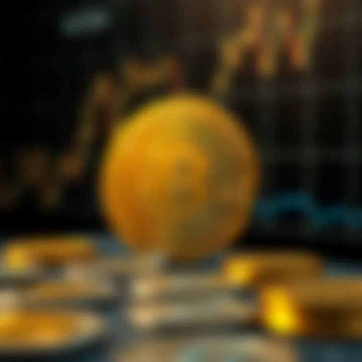 A graphic representation of market trends for cryptocurrencies