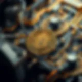 Visual representation of cryptocurrency mining complexity