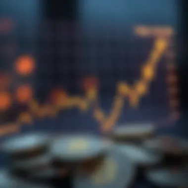 Graph depicting volatility in cryptocurrency markets