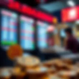 Currency exchange concept