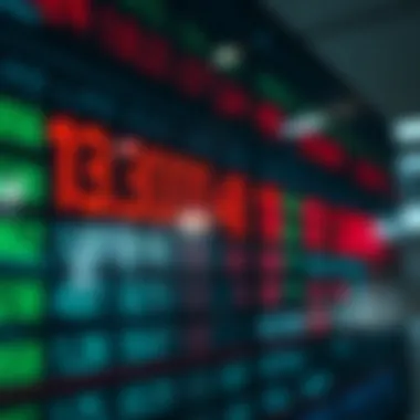 Currency exchange rates displayed on a digital board