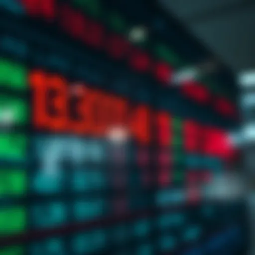 Currency exchange rates displayed on a digital board