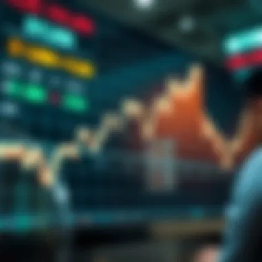 Graph showing current exchange rates between won and dollar