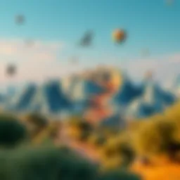 Virtual reality landscape showcasing digital asset ownership