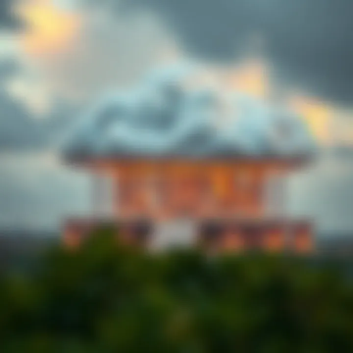 Visual representation of decentralized cloud architecture