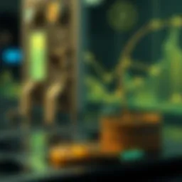 An artistic representation of digital asset provenance