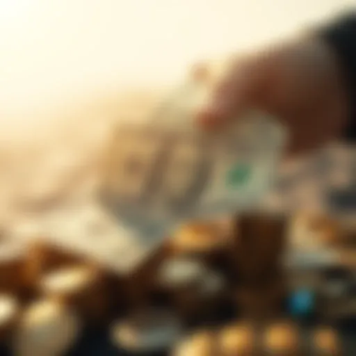 Conceptual representation of dollar conversion