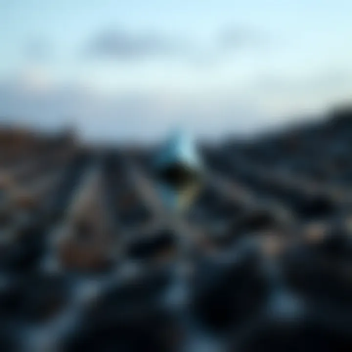 A visual representation of Ethereum's blockchain technology