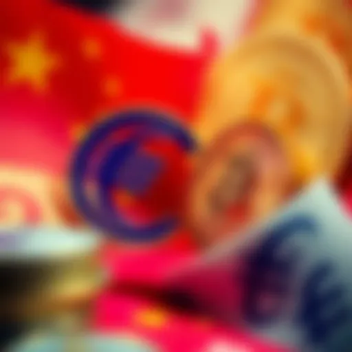 Dynamic representation of Euro and Yuan currencies