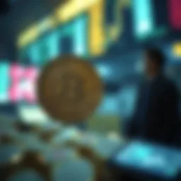 Visual representation of fancy coin in the digital currency market