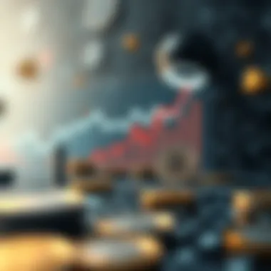 Graph showing future trends and potential risks in AI coin investments