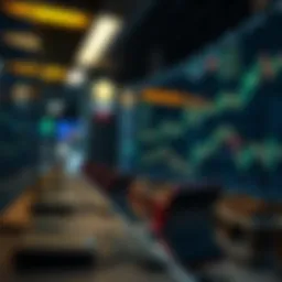 Conceptual illustration of futures trading