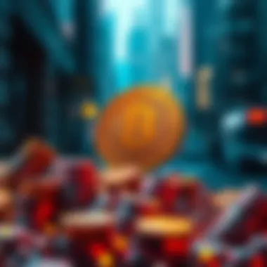 Blockchain Integration in Golem Coin Visual representation of blockchain integration with Golem Coin