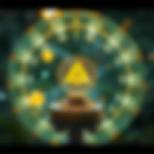 Conceptual representation of Illuvium Coin's ecosystem and gameplay mechanics.