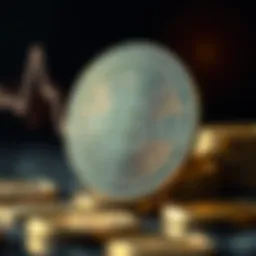 Conceptual representation of crypto coin dynamics