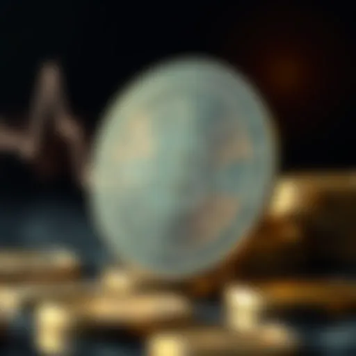 Conceptual representation of crypto coin dynamics