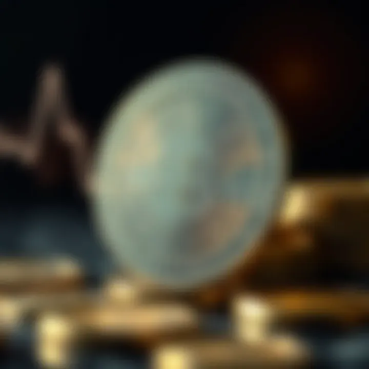 Conceptual representation of crypto coin dynamics