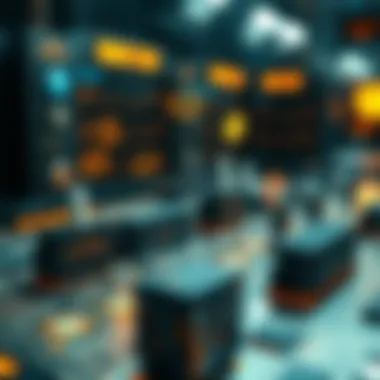 Infographic showcasing industry applications of blockchain operating systems