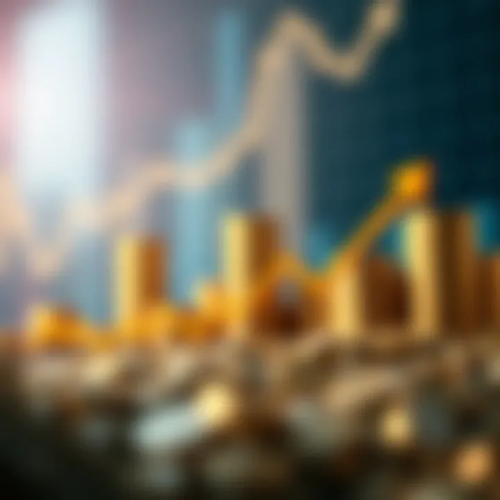 Graph showing investment growth over time with APY