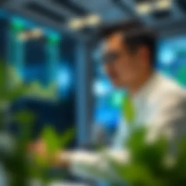 Investor analyzing digital asset opportunities