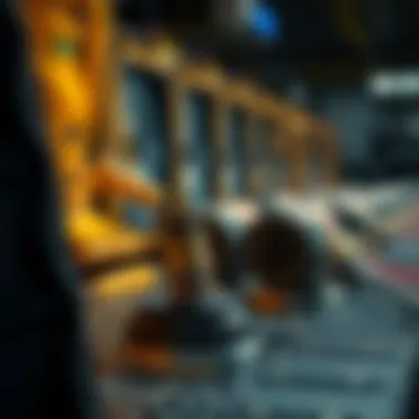 Visual representation of legal and technical considerations for users of mining platforms