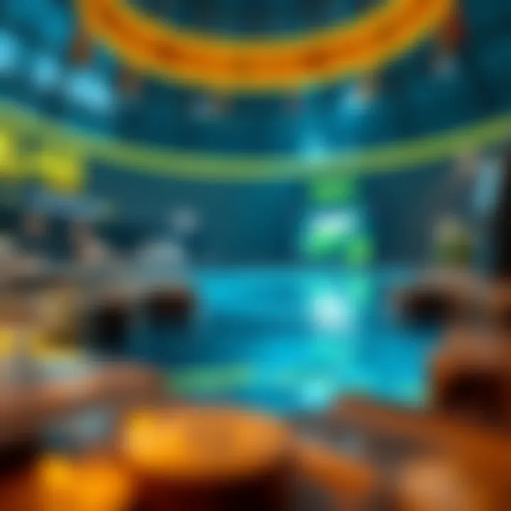 A visual representation of liquidity pools in decentralized finance