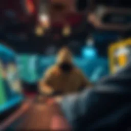 Conceptual representation of a man-in-the-middle attack