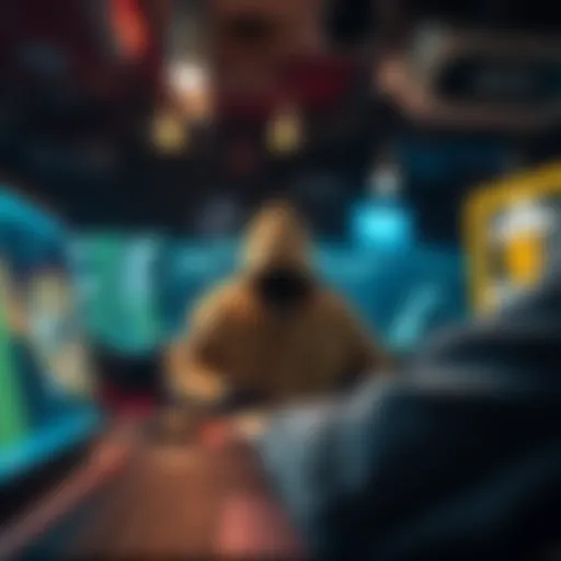 Conceptual representation of a man-in-the-middle attack